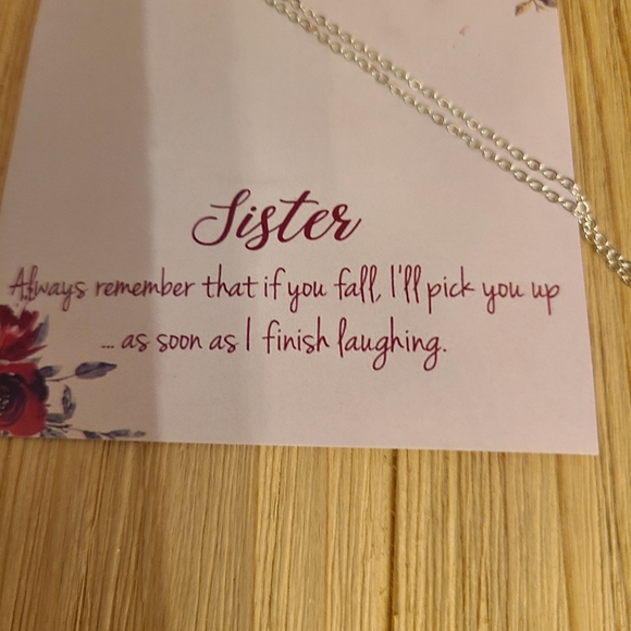 Beautiful Twisted Hoop Sister Necklace in SILVER - Picture 8 of 11